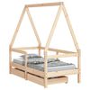 vidaXL Estructura de cama para ni&ntilde;os con cajones madera pino 70x140 cm