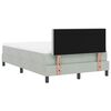 vidaXL Cama Box Spring LED con LED Gris Claro 120 x 190 cm Terciopelo