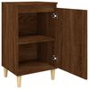 vidaXL Mesita de noche madera contrachapada roble marr&oacute;n 40x35x70 cm