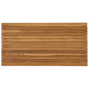 vidaXL Encimera 110 x 55 x 3,5 cm Rectangular Madera de teca maciza