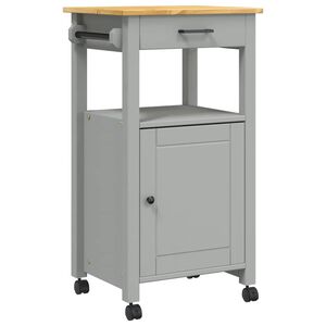 vidaXL Carrito de cocina MONZA madera maciza de pino 48x40x88,5 cm