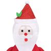 vidaXL Pap&aacute; Noel de Navidad decorativo con LED tela lujosa 60 cm