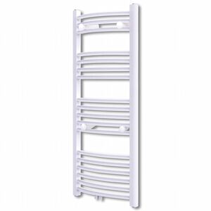 vidaXL Radiador toallero de ba&ntilde;o con rieles curvados 600 x 1160 mm