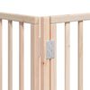 vidaXL Puerta para perros plegable 15 paneles madera de &aacute;lamo 750 cm