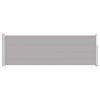 vidaXL Toldo lateral retr&aacute;ctil de jard&iacute;n gris 100x300 cm