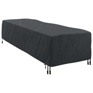 vidaXL Funda para Loungers Liso Negro 74 x 210 x 40 cm tela