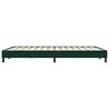vidaXL Cama box spring sin colch&oacute;n verde oscuro terciopelo 160x220 cm