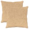 vidaXL Funda de almohada 2 uds. HEERLEN Crema 80 x 80 cm