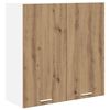 vidaXL Mueble colgante con puerta Roble artesanal 80 x 31 x 80 cm