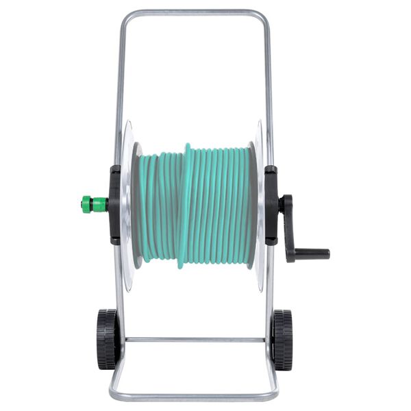vidaXL Carrito de rollo para manguera de 80 m 1/2" acero o 50 m 3/4"