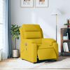 vidaXL Sill&oacute;n reclinable de masaje el&eacute;ctrico terciopelo amarillo