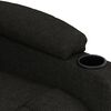 vidaXL Sill&oacute;n reclinable el&eacute;ctrico de tela negro