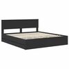 vidaXL Estructura de cama Negro 180 x 200 cm Madera Ingenieril