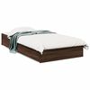 vidaXL Cama con cajones madera de ingenier&iacute;a marr&oacute;n roble 90x190 cm