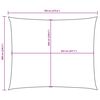 vidaXL Toldo de vela rectangular tela Oxford marr&oacute;n 6x7 m
