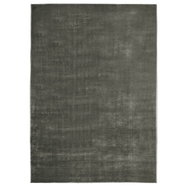 vidaXL Alfombra lavable plegable poli&eacute;ster gris taupe 120x170 cm