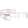 vidaXL Estructura de cama sin colch&oacute;n madera maciza de pino 180x200 cm
