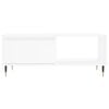 vidaXL Mesa de centro madera contrachapada blanco 90x50x36,5 cm