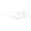 vidaXL Invernadero con estructura de acero blanco 72 m&sup2; 24x3x2 m