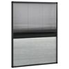 vidaXL Mosquitera plisada para ventanas contra el sol aluminio 60x80cm