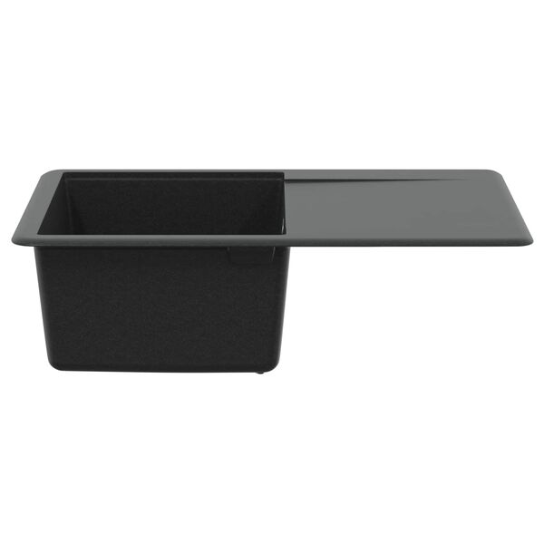vidaXL Lavabo Negro 670 x 460 mm granito