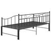 vidaXL Estructura sofá cama extraíble sin colchón metal negro 90x200cm