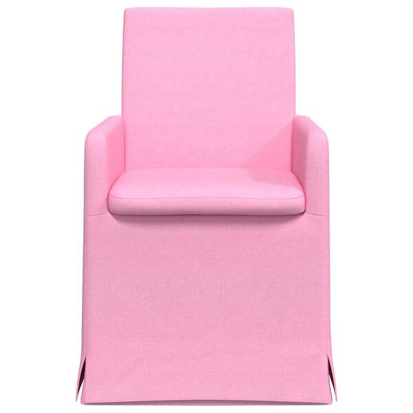 vidaXL Sillas de comedor 2 pcs Rosa 57 x 67 x 95 cm tela