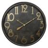 Gifts Amsterdam Reloj de pared negro y dorado antiguo 80,5 cm
