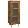vidaXL Aparador madera de ingenier&iacute;a roble ahumado 34,5x34x90 cm