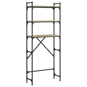 vidaXL Estanter&iacute;a lavadora madera ingenier&iacute;a roble Sonoma 67x25x163 cm