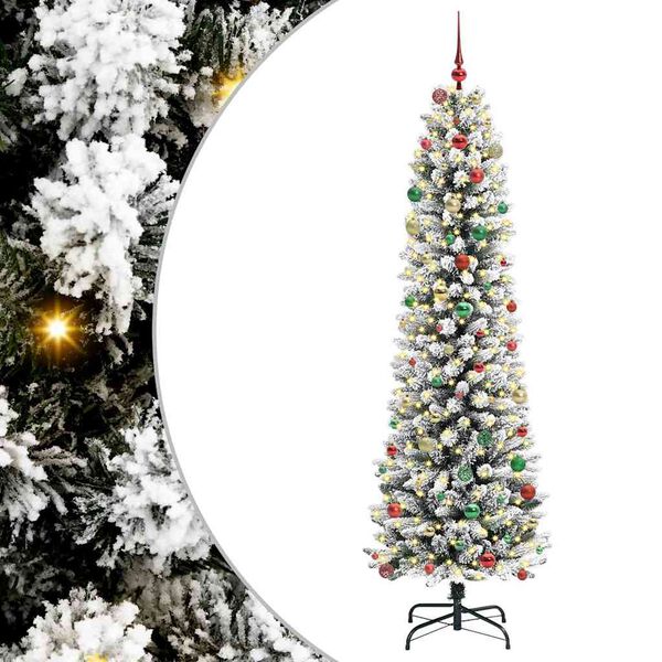 vidaXL &Aacute;rbol de Navidad artificial 240 cm PVC, Metal y Pl&aacute;stico