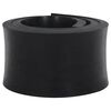 vidaXL Borde de goma para quitanieves negro 180x15x2 cm
