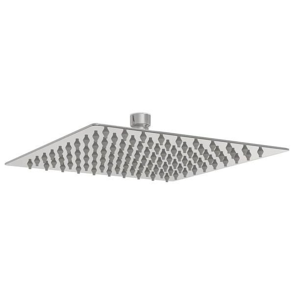 vidaXL Cabezal de ducha cuadrado efecto lluvia acero inox 304 20x20 cm