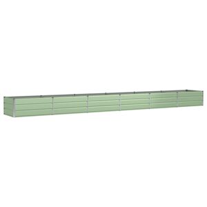 vidaXL Jardinera Verde 600 x 80 x 45 cm Acero
