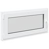 vidaXL Ventana de s&oacute;tano RISOR 100 x 50 cm PVC y vidrio Blanco