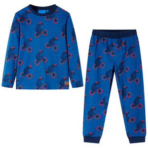 vidaXL Pijama infantil de manga larga petr&oacute;leo 92