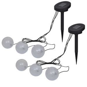 vidaXL L&aacute;mparas flotantes LED para estanque y piscina 6 unidades