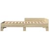 vidaXL Estructura de cama sin colch&oacute;n madera roble Sonoma 75x190 cm