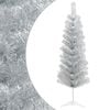 vidaXL &Aacute;rbol Navide&ntilde;o Artificial Delgado 150 cm PVC y Acero Plateado