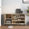 vidaXL Mueble zapatero madera contrachapada roble Sonoma 102x36x60 cm