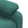 vidaXL Sill&oacute;n reclinable de tela verde oscuro