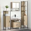 vidaXL Juego de muebles de ba&ntilde;o con estante 4 pcs Roble Sonoma