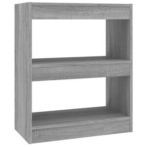vidaXL Estanter&iacute;a/divisor de espacios color gris Sonoma 60x30x72 cm