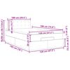 vidaXL Estructura de cama otomana colch&oacute;n tela topo 120x190 cm