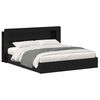 vidaXL Estructura de cama con almacenamiento Negro 200 x 200 cm