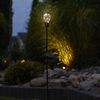 Luxform L&aacute;mpara solar LED con pincho para jard&iacute;n Pentagon 2 uds