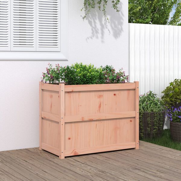 vidaXL Jardinera madera maciza de abeto Douglas 90x50x70 cm