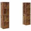 vidaXL Conjunto de mueble de TV 4 uds. Madera Vieja