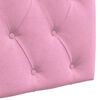 vidaXL Cabecera Colgante Montaje en la pared Rosa 130 x 55 x 7 cm tela