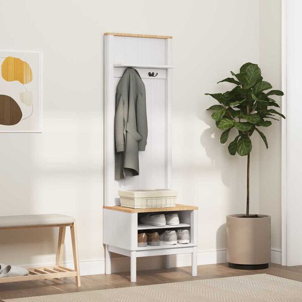 vidaXL Mueble de recibidor con estante FLORO 50 x 40 x 158 cm